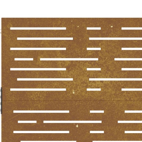 FURTKA OGRODOWA 85X100CM STAL KORTENOWSKA MOTYW PROSTOKĄTÓW