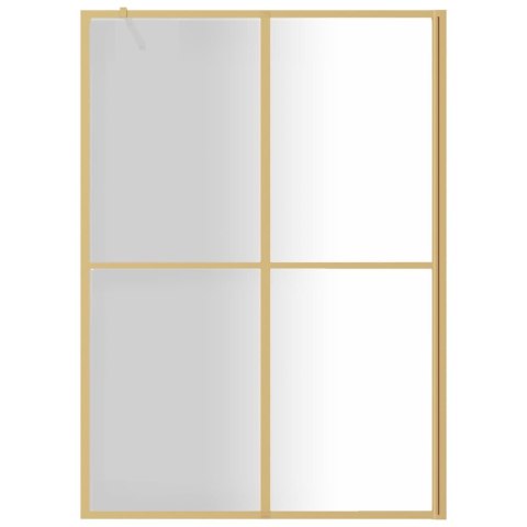 ŚCIANKA PRYSZNICOWA PRZEZROCZYSTE SZKŁO ESG ZŁOTA 140X195CM