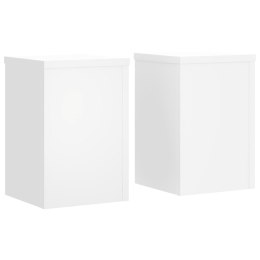 PODSTAWKI POD DONICZKI 2 SZT. BIAŁE 20X20X30CM