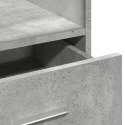 MÓWNICA Z KOŁAMI I SZUFLADĄ SZAROŚĆ BETONU 55X55X107CM