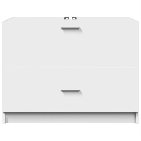 SZAFKA POD UMYWALKĘ BIAŁA 78X37X59CM