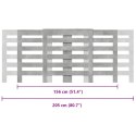 OSŁONA NA GRZEJNIK SZAROŚĆ BETONU 205X21,5X83,5CM