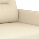 2-OSOBOWA SOFA KREMOWA 120CM TAPICEROWANA TKANINĄ