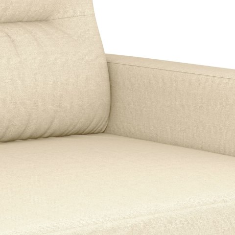 2-OSOBOWA SOFA KREMOWA 120CM TAPICEROWANA TKANINĄ