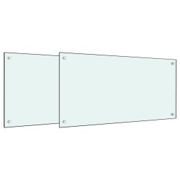 PANELE OCHRONNE DO KUCHNI BIAŁE 2 SZT. 80X60CM SZKŁO