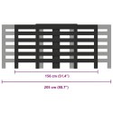 OSŁONA NA GRZEJNIK CZARNA 205X21,5X83,5CM