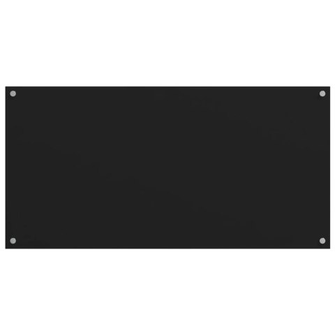 PANELE OCHRONNE DO KUCHNI CZARNE 2 SZT. 80X40CM SZKŁO