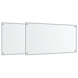 PANELE OCHRONNE DO KUCHNI PRZEZROCZYSTE 2 SZT. 80X50CM SZKŁO