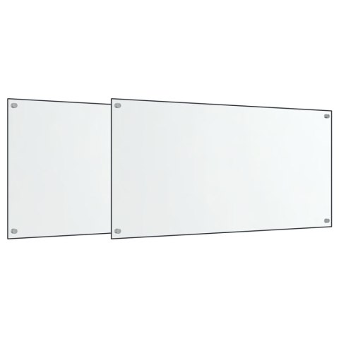 PANELE OCHRONNE DO KUCHNI PRZEZROCZYSTE 2 SZT. 80X50CM SZKŁO