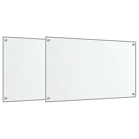 PANELE OCHRONNE DO KUCHNI PRZEZROCZYSTE 2 SZT. 70X40CM SZKŁO