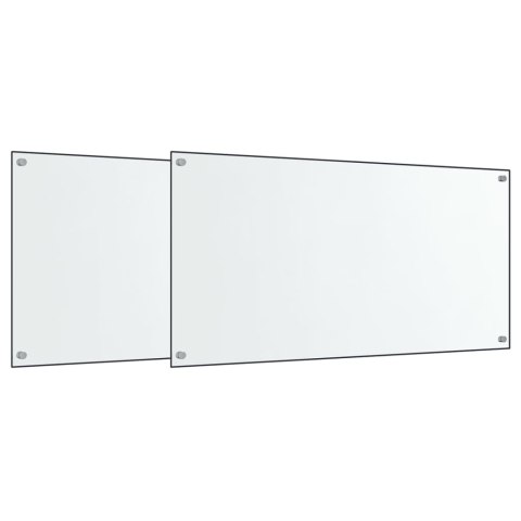 PANELE OCHRONNE DO KUCHNI PRZEZROCZYSTE 2 SZT. 80X60CM SZKŁO
