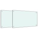 PANELE OCHRONNE DO KUCHNI BIAŁE 2 SZT. 70X50CM SZKŁO
