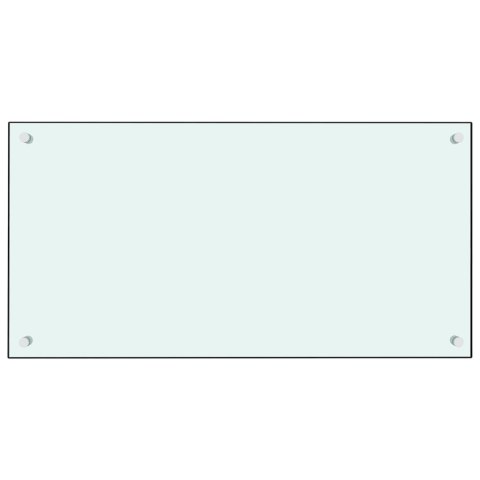 PANELE OCHRONNE DO KUCHNI BIAŁE 2 SZT. 80X40CM SZKŁO