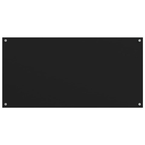 PANELE OCHRONNE DO KUCHNI CZARNE 2 SZT. 80X50CM SZKŁO