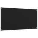 PANELE OCHRONNE DO KUCHNI CZARNE 2 SZT. 80X50CM SZKŁO