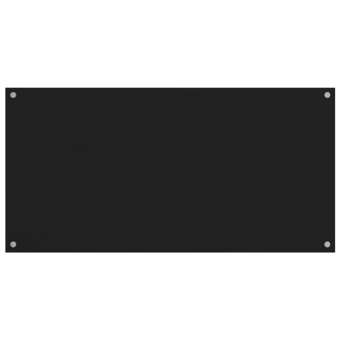 PANELE OCHRONNE DO KUCHNI CZARNE 2 SZT. 80X60CM SZKŁO