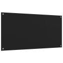 PANELE OCHRONNE DO KUCHNI CZARNE 2 SZT. 80X60CM SZKŁO