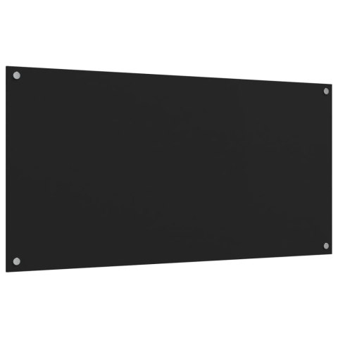 PANELE OCHRONNE DO KUCHNI CZARNE 2 SZT. 80X60CM SZKŁO