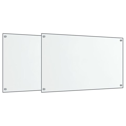 PANELE OCHRONNE DO KUCHNI PRZEZROCZYSTE 2 SZT. 70X50CM SZKŁO