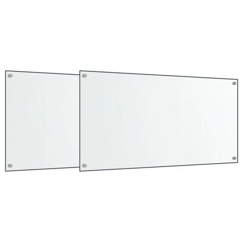 PANELE OCHRONNE DO KUCHNI PRZEZROCZYSTE 2 SZT. 80X40CM SZKŁO
