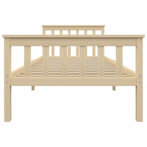 RAMA ŁÓŻKA NATURALNA JASNE LITE DREWNO SOSNOWE 100X 200CM
