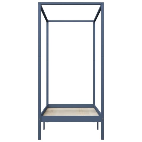 RAMA ŁÓŻKA Z BALDACHIMEM 90X200CM SZARA SOSNA