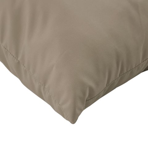 PODUSZKI OZDOBNE 4 SZT. TAUPE 50X50CM TKANINA
