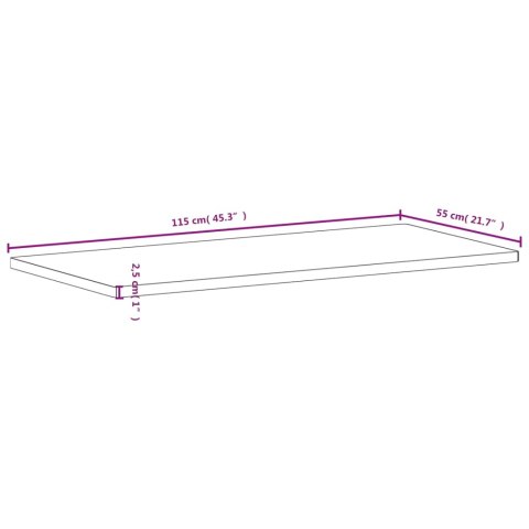 BLAT DO BIURKA 115X55X2,5CM LITE DREWNO BUKOWE