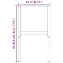 REGULOWANE RAMY STOŁU ROBOCZEGO 2 SZT METAL 55X(69-95,5)CM