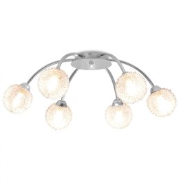 LAMPA SUFITOWA NA 6 ŻARÓWEK LED G9 240 W