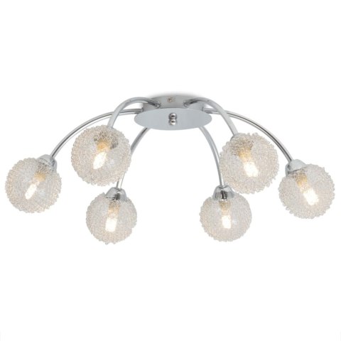 LAMPA SUFITOWA NA 6 ŻARÓWEK LED G9 240 W