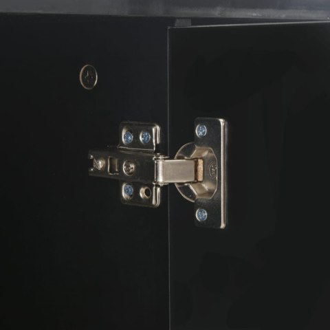 KOMODA NA POŁYSK CZARNA 71X35X76CM