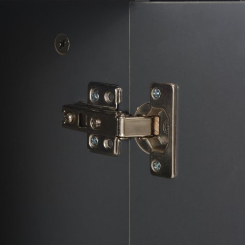 KOMODA NA POŁYSK SZARA 71X35X76CM