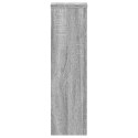 STOJAKI NA ROŚLINY 2 SZT. SZARY DĄB SONOMA 17X17X60CM
