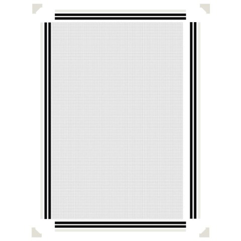 MOSKITIERA NA OKNO OKIENNA MAGNETYCZNA Z MAGNESEM MOCNA BIAŁA 80X120CM