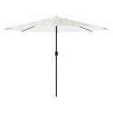 PARASOL OGRODOWY NA STALOWYM SŁUPKU BIAŁY 324X324X247CM