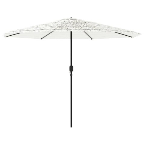 PARASOL OGRODOWY NA STALOWYM SŁUPKU BIAŁY 324X324X247CM