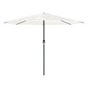 PARASOL OGRODOWY NA STALOWYM SŁUPKU BIAŁY 388X388X248CM