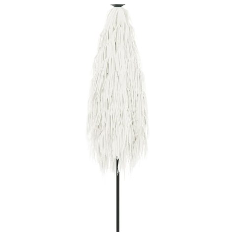 PARASOL OGRODOWY NA STALOWYM SŁUPKU BIAŁY 388X388X248CM