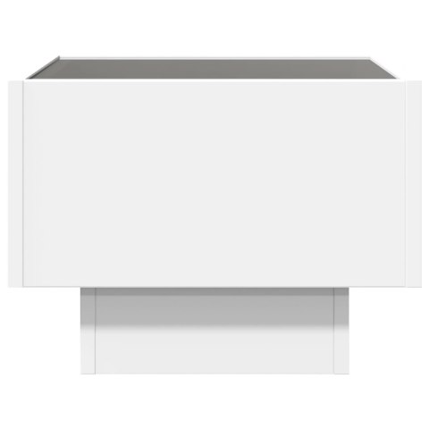 STOLIK NOCNY Z LED INFINITY BIAŁY 40X40X30CM