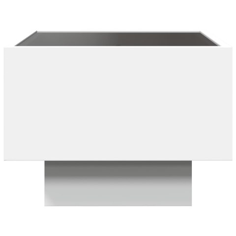 STOLIK NOCNY Z LED INFINITY BIAŁY 40X40X30CM