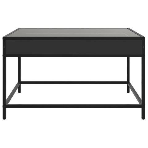 STOLIK KAWOWY Z LED INFINITY CZARNY 70X50X41CM