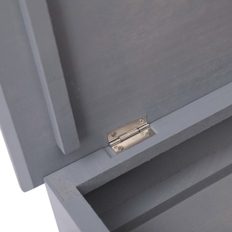 SZAFKA NA BUTY SZARA 50X28X58CM DREWNO PAULOWNIA