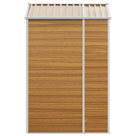 SZOPA OGRODOWA JASNY BRĄZ 191X130X198CM STAL GALWANIZOWANA