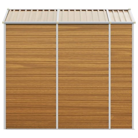 SZOPA OGRODOWA JASNY BRĄZ 191X215X198CM STAL GALWANIZOWANA