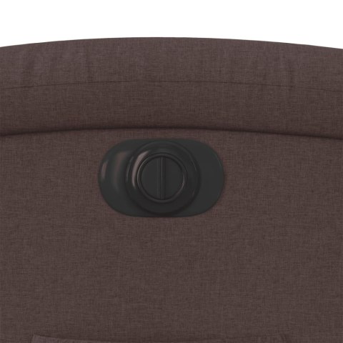 PODNOSZONY FOTEL MASUJĄCY ELEKTRYCZNY ROZKŁADANY BRĄZOWY