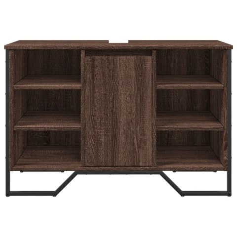 SZAFKA POD UMYWALKĘ BRĄZOWY DĄB 91X35X60CM
