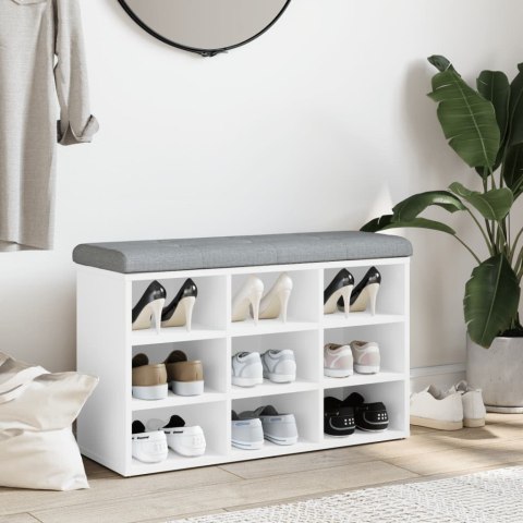 ŁAWKA NA BUTY BIAŁA 82X32X50CM