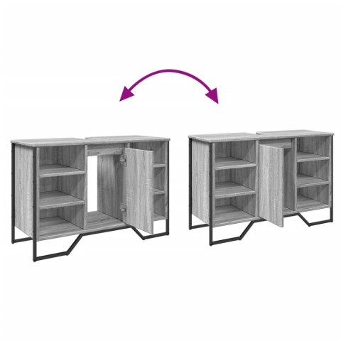 SZAFKA POD UMYWALKĘ SZARY DĄB SONOMA 91X35X60CM