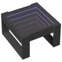 STOLIK KAWOWY Z LED INFINITY CZARNY 50X53X30CM